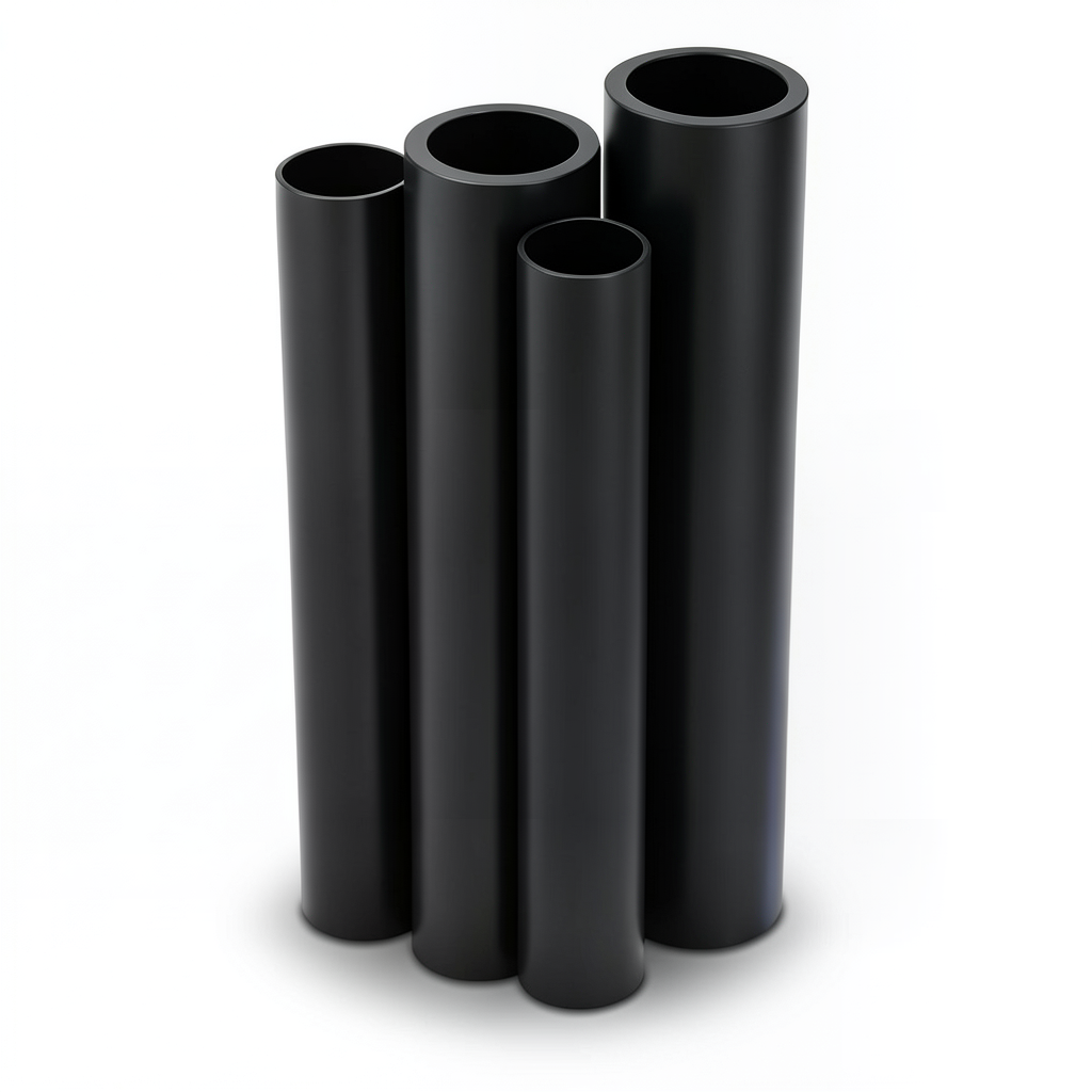 مواسير HDPE PE 100 ضغط 12.5 بار قطر خارجي 1200 مم سمك 88.2 مم لون أسود