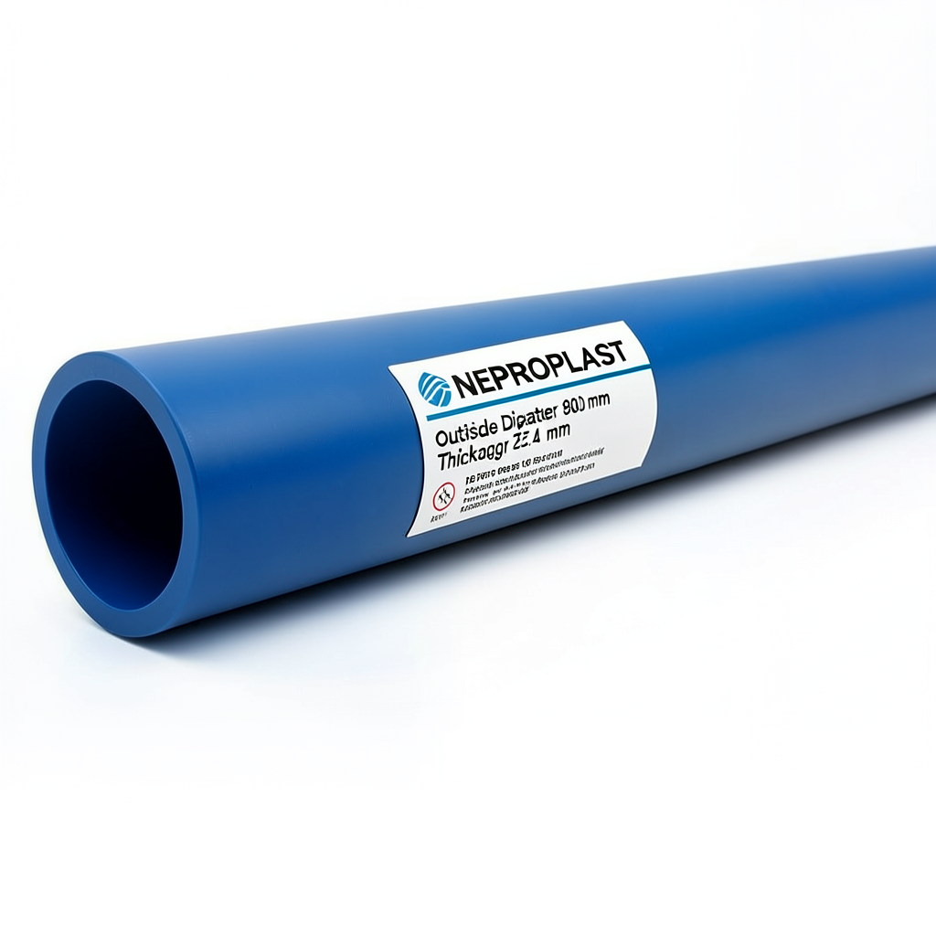 مواسير HDPE PE 100 ضغط 16 بار قطر خارجي 280 مم سمك 25.4 مم لون أزرق | نيبروبلاست
