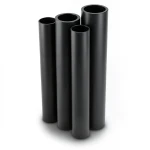 أنابيب HDPE PE 80 ضغط 10 بار قطر خارجي 500 مم سمك 36.8 مم لون أسود