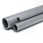مواسير UPVC ضغط 10 بار قطر خارجي 90 مم سمك 4.3 مم لون رمادي