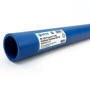 مواسير HDPE بولي ايثيلين عالي الكثافة PE 100 ضغط 16 بار قطر خارجي 400 مم سمك 36.3 مم أزرق | نيبروبلاست