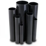 مواسير UPVC ضغط اسمي 11 بار مقاس 3 إنش سمك 3.43 مم لون أسود