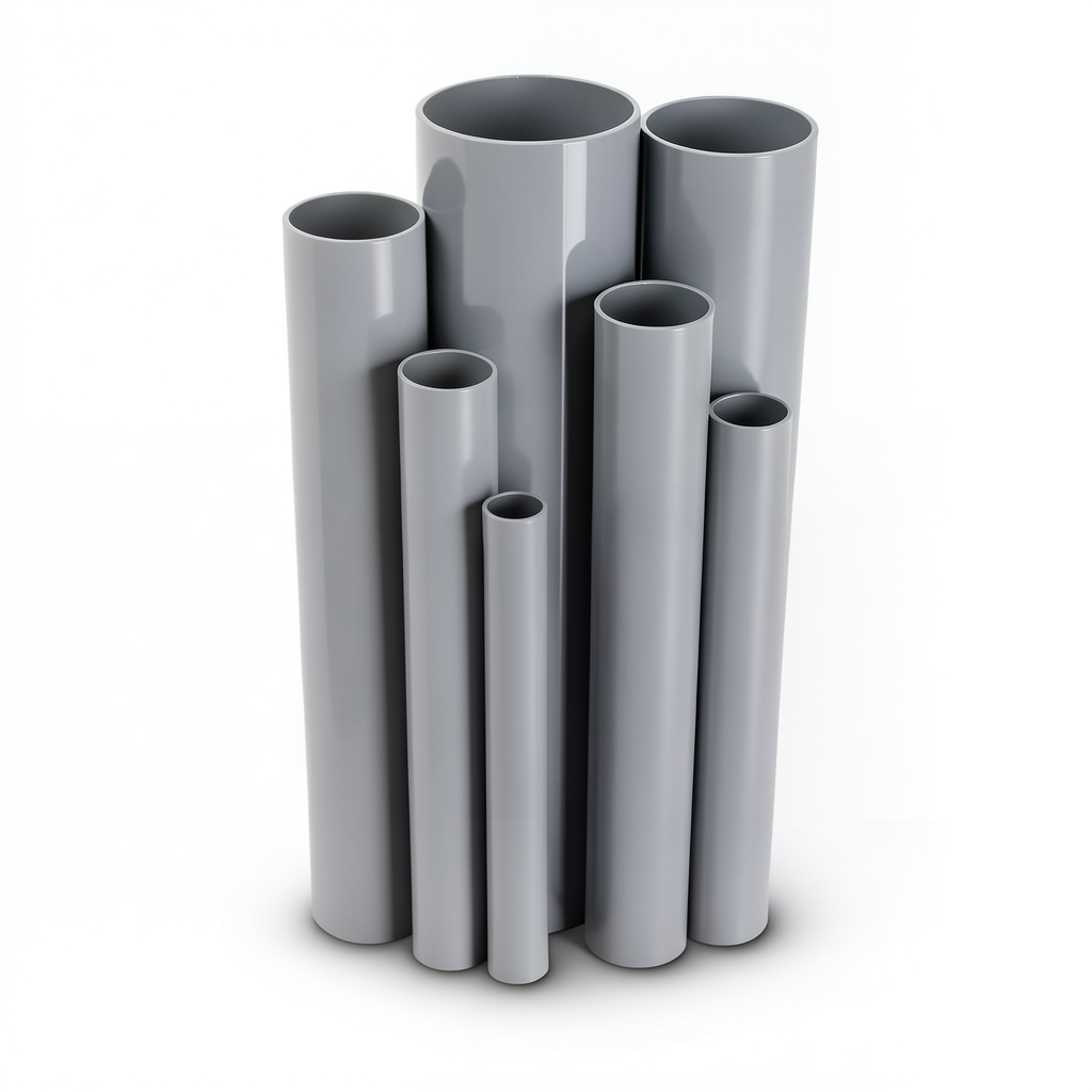 UPVC Pipes Nominal Pressure 11 Bar Size 3 Inch Thickness 3.43 mm Gray