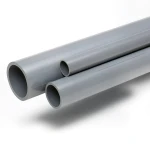 مواسير UPVC ضغط 16 بار قطر خارجي 20 مم سمك 1.5 مم لون رمادي