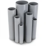 مواسير UPVC مقاس 3 إنش سمك 5.23 مم ضغط 17.2 بار لون رمادي