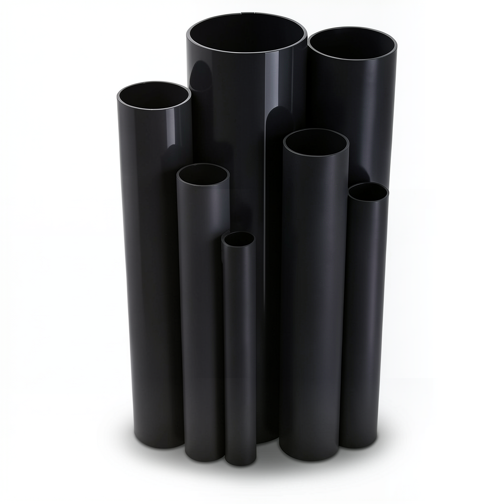 مواسير UPVC مقاس 3 إنش سمك 5.23 مم لون اسود ضغط 17.2 بار