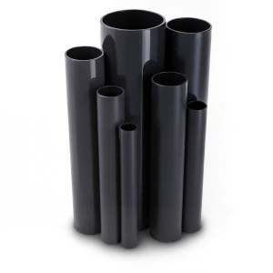 مواسير UPVC ضغط 6.9 بار مقاس 4 إنش سمك 2.8 مم لون اسود