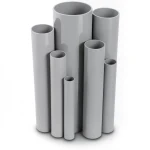 مواسير UPVC مقاس 4 إنش سمك 4.39 مم ضغط 11 بار لون رمادي