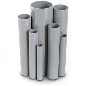 مواسير UPVC مقاس 4 إنش سمك 4.39 مم ضغط 11 بار لون رمادي