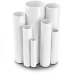 مواسير UPVC مقاس 4 إنش سمك 5.44 مم ضغط 13.8 بار لون أبيض
