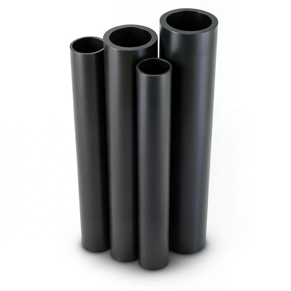 Al-Rajhi HDPE Pipes PE 63 Pressure 4 Bar Outside Diameter 200 mm Thickness 7.7 mm Black