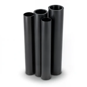 مواسير HDPE PE 63 ضغط 4 بار قطر خارجي 315 مم سمك 12.1 مم لون أسود