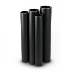 مواسير HDPE PE 63 ضغط 4 بار قطر 355 مم سمك 13.6 مم لون أسود