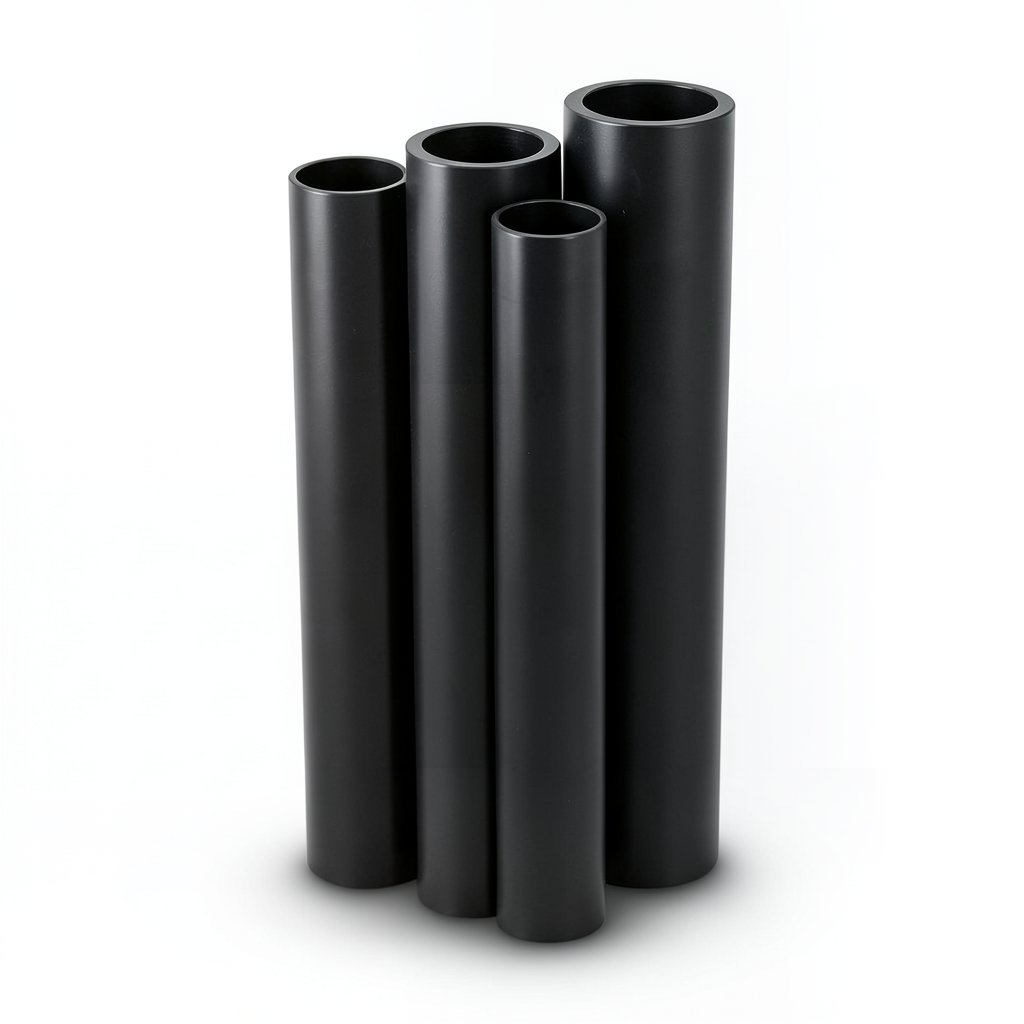 HDPE Pipes PE 63 Pressure 4 Bar 355 mm Diameter 13.6 mm Thickness Black