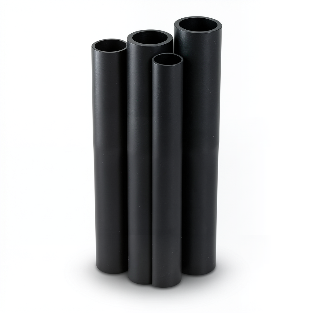 مواسير HDPE PE 63 ضغط 4 بار قطر خارجي 400 مم سمك 15.3 مم لون أسود