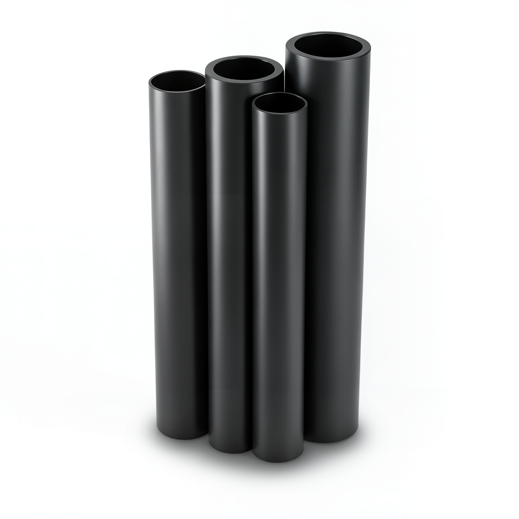 HDPE Pipes PE 63 Pressure 4 Bar Outside Diameter 450 mm Thickness 17.2 mm Black