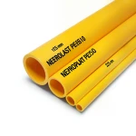 HDPE Pipes PE 100 Pressure 16 Bar 225 mm Diameter 20.5 mm Thickness Yellow | NEPROPLAST