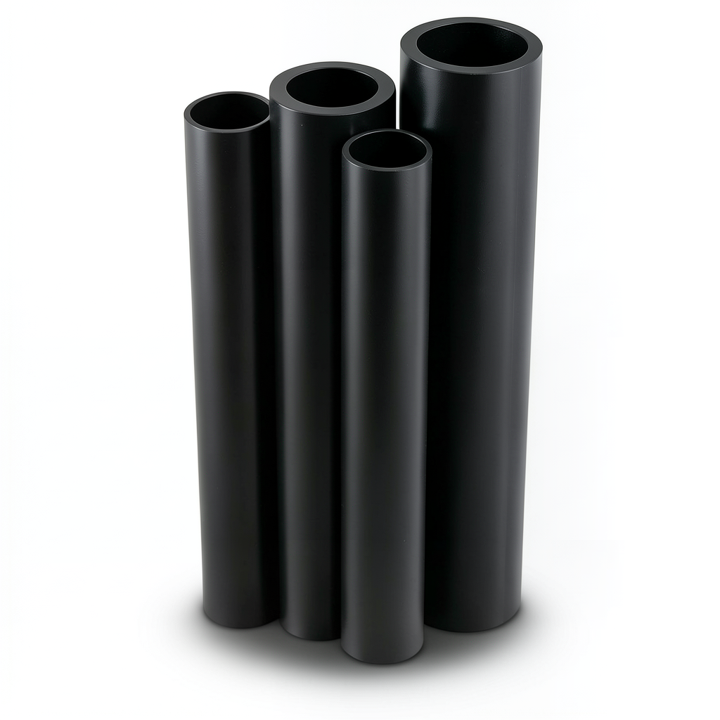 Al-Rajhi HDPE Pipes PE 63 Pressure 4 Bar OD 500 mm Thickness 19.1 mm Black