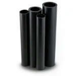 Al-Rajhi HDPE Pipes PE 63 Pressure 4 Bar OD 500 mm Thickness 19.1 mm Black