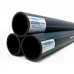مواسير HDPE نيبروبلاست PE 100 ضغط 12.5 بار قطر خارجي 400 مم سمك 29.4 مم لون اسود