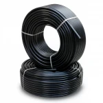 Al-Rajhi HDPE Pipes  Pressure 6.1 kgf/cm²  Outside Diameter 1 ½  inch Thickness 4.3 mm Color Black