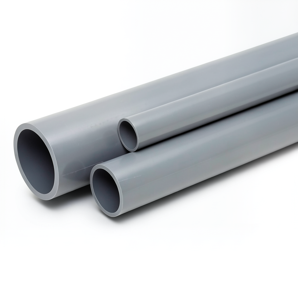 UPVC Pipes Nominal Pressure 6 Bar Outside Diameter 225 mm Thickness 6.6 mm Gray