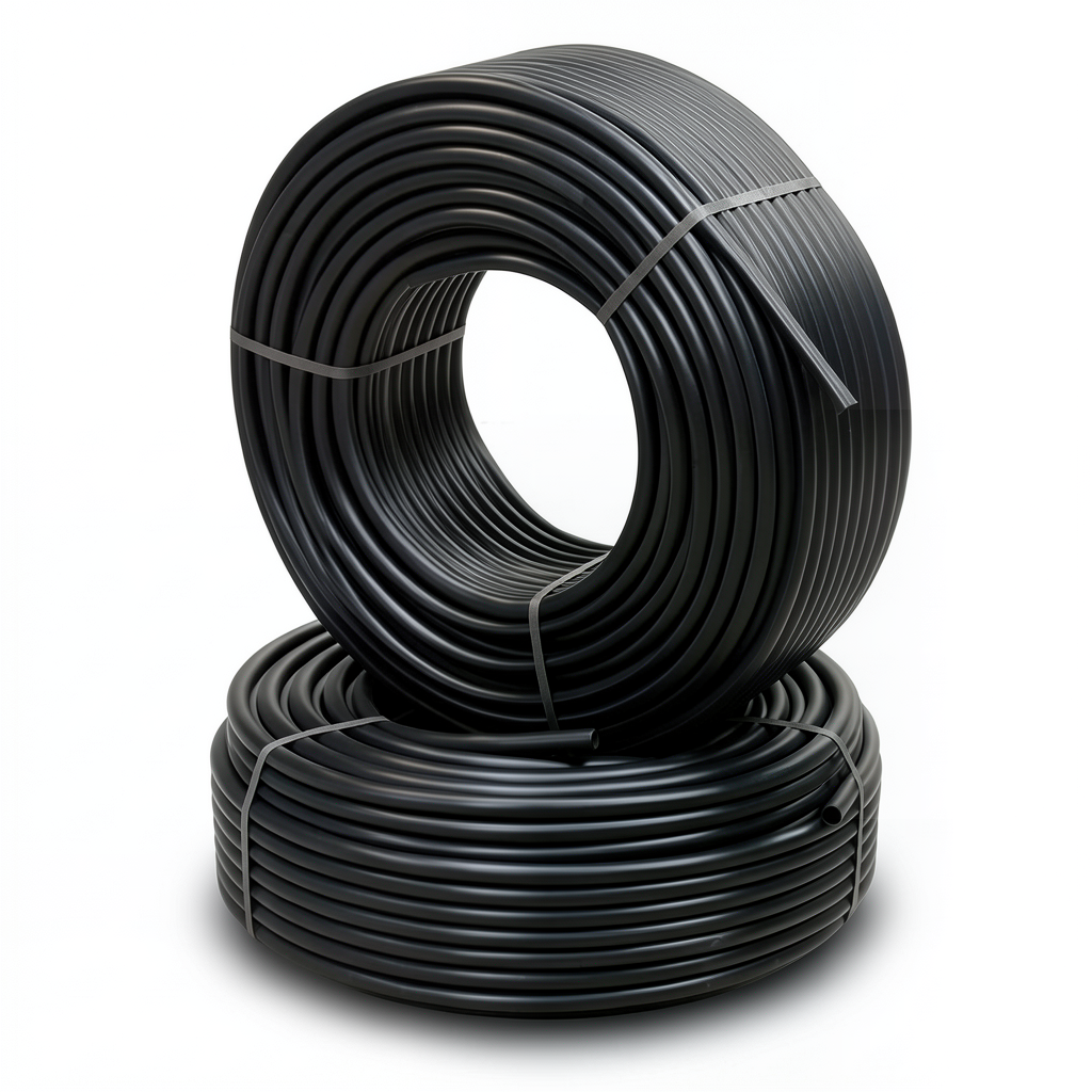 HDPE Pipes PE 63 Pressure 4 Bar Outside Diameter 90 mm Thickness 3.5 mm Black