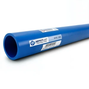 مواسير HDPE بولي ايثيلين عالي الكثافة PE 100 ضغط 16 بار قطر 355 مم سمك 32.2 مم أزرق | نيبروبلاست
