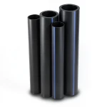 HDPE Pipes PE 63 Pressure 4 Bar Outside Diameter 160 mm Thickness 6.2 mm Black