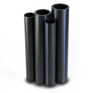 مواسير HDPE PE 63 ضغط 4 بار قطر خارجي 160 مم سمك 6.2 مم لون أسود