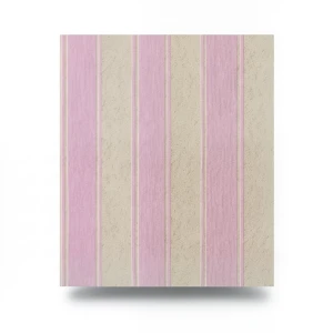 German Wall Decoration Wallpaper 10m x 0.73m Beige with Pink