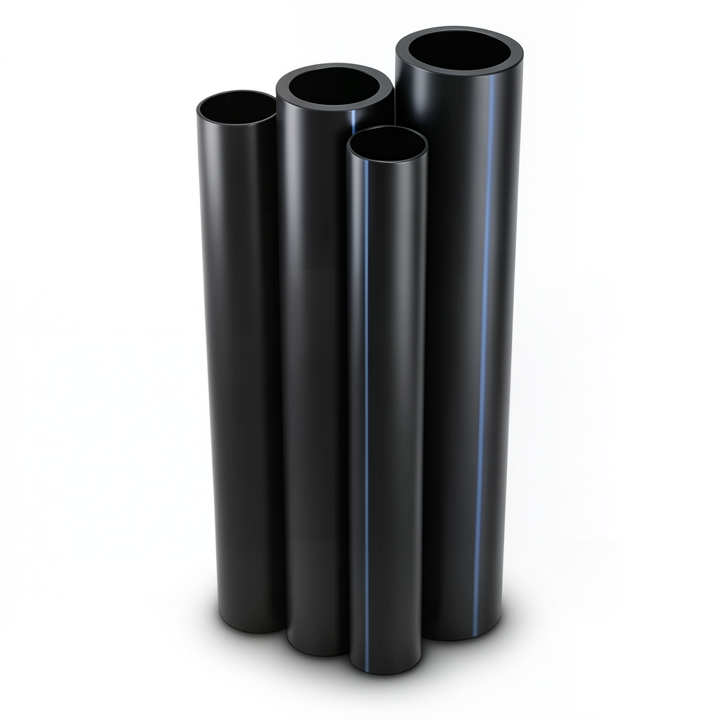 Al-Rajhi HDPE Pipes PE 63 Pressure 4 Bar Outside Diameter 200 mm Thickness 7.7 mm Black