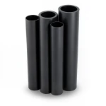 مواسير HDPE PE 63 ضغط 4 بار قطر 225 مم سمك 8.6 مم لون أسود