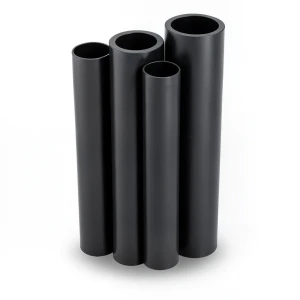 مواسير HDPE PE 63 ضغط 4 بار قطر 225 مم سمك 8.6 مم لون أسود