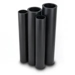 HDPE Pipes PE 63 Pressure 4 Bar 250 mm Diameter 9.6 mm Thickness Black