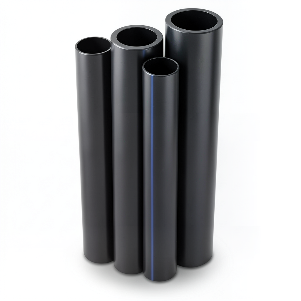 مواسير HDPE PE 63 ضغط 4 بار قطر خارجي 315 مم سمك 12.1 مم لون أسود