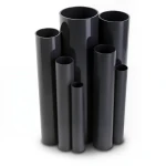 مواسير UPVC مقاس 4 إنش سمك 5.44 مم ضغط 13.8 بار لون اسود