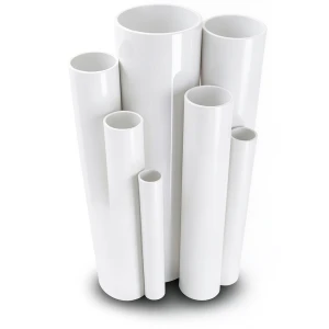 مواسير UPVC مقاس 4 إنش سمك 6.73 مم ضغط 17.2 بار أبيض