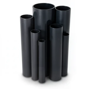 مواسير UPVC مقاس 4 إنش ضغط 17.2 بار سمك 6.73 مم لون اسود