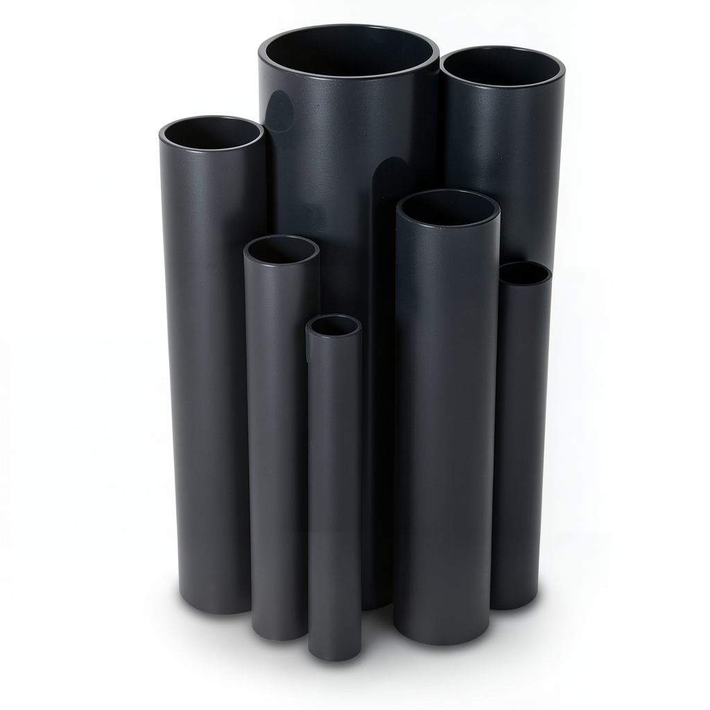 UPVC Pipes 4 Inch Nominal Pressure 17.2 Bar Thickness 6.73 mm Black