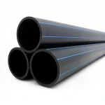 مواسير HDPE نيبروبلاست PE 100 ضغط 12.5 بار قطر خارجي 280 مم سمك 20.6 مم لون اسود