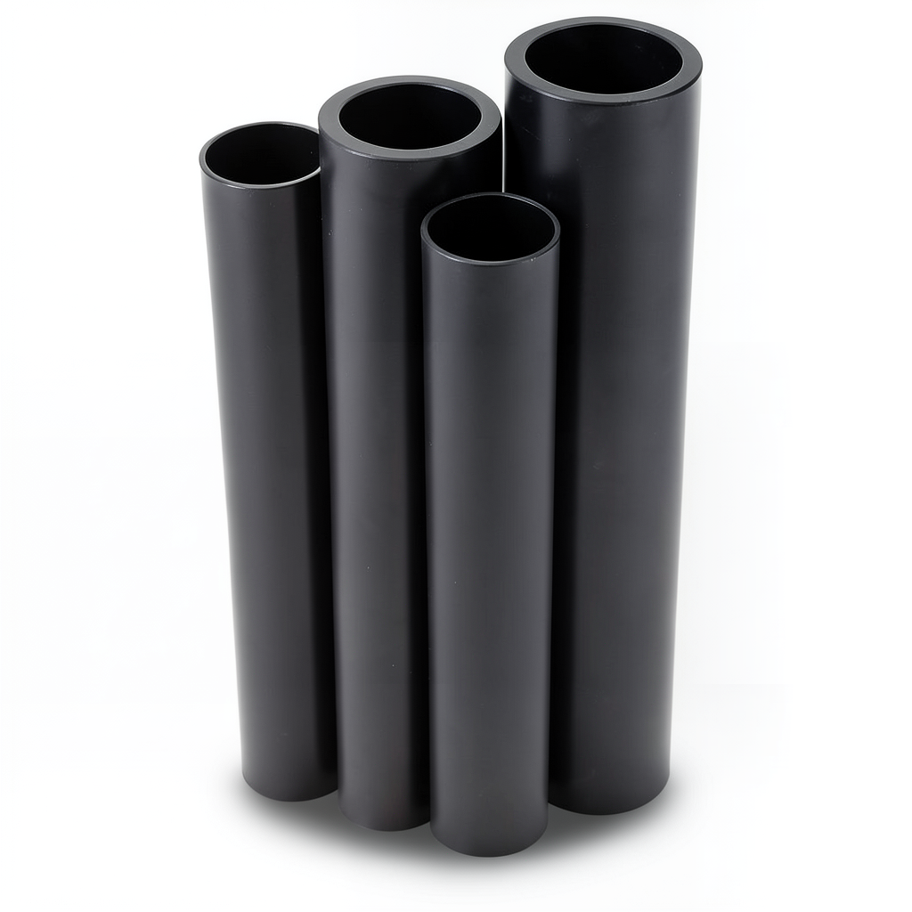 مواسير HDPE PE 63 ضغط 4 بار قطر خارجي 400 مم سمك 15.3 مم لون أسود