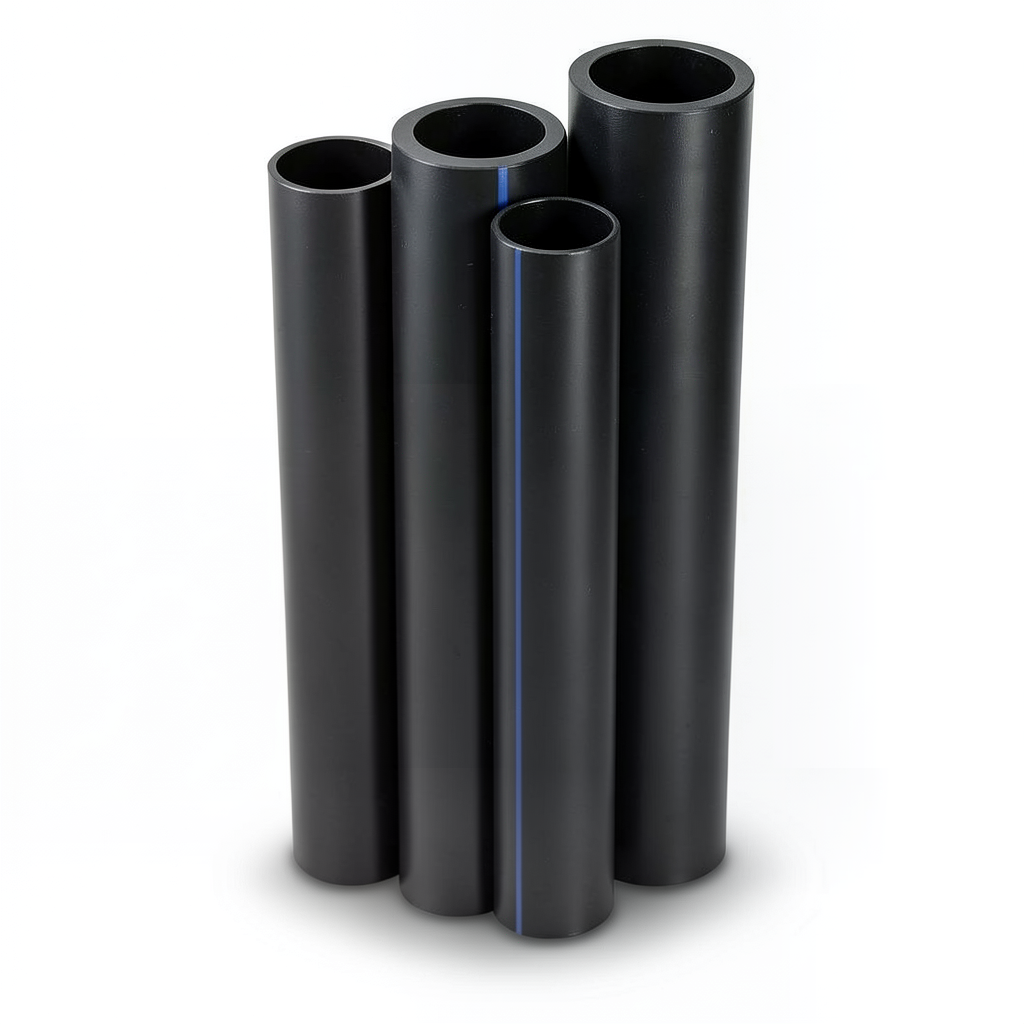 HDPE Pipes PE 63 Pressure 4 Bar Outside Diameter 450 mm Thickness 17.2 mm Black