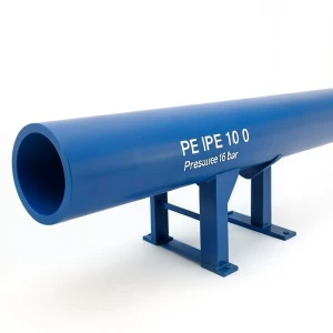 مواسير HDPE بولي إيثيلين عالي الكثافة PE 100 ضغط 16 بار قطر خارجي 560 مم سمك 50.8 مم أزرق | نيبروبلاست