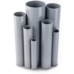 UPVC Pipes 6 Inch Size 6.9 Bar Pressure 4.11 mm Thickness Gray