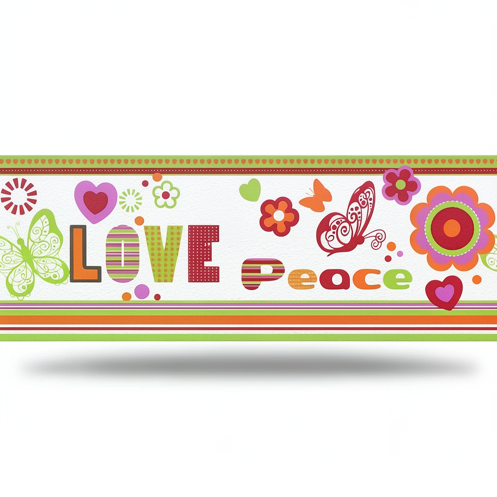 Youth and Children Wall Decoration Multicolor 10m x 0.53m, Model 478501