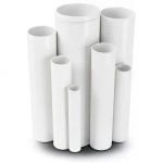 مواسير UPVC مقاس 6 إنش سمك 12.47 مم ضغط 21.7 بار لون أبيض
