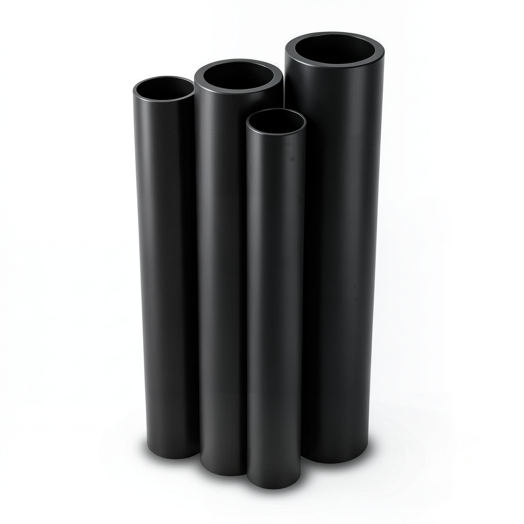 Al-Rajhi HDPE Pipes PE 63 Pressure 4 Bar OD 500 mm Thickness 19.1 mm Black