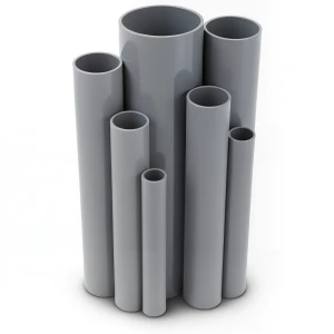 UPVC Pipes Nominal Pressure 21.7 Bar Size 6 Inch Thickness 12.47 mm Gray