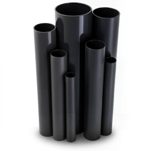 مواسير UPVC مقاس 4 إنش سمك 8.46 مم ضغط 21.7 بار لون اسود